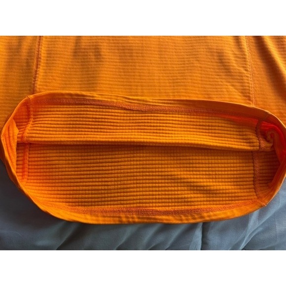 NEW Orvis Horseshoe Hills Fleece 1/4 Zip Long Sleeve Shirt Size SMALL Orange - Picture 8 of 12